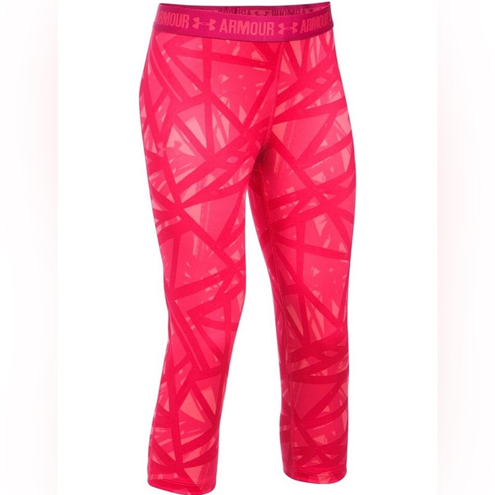 Under Armour Vibrant Pink Geometric Leggings